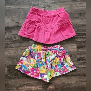 Vintage 90s 3t Skort Skirt Bundle